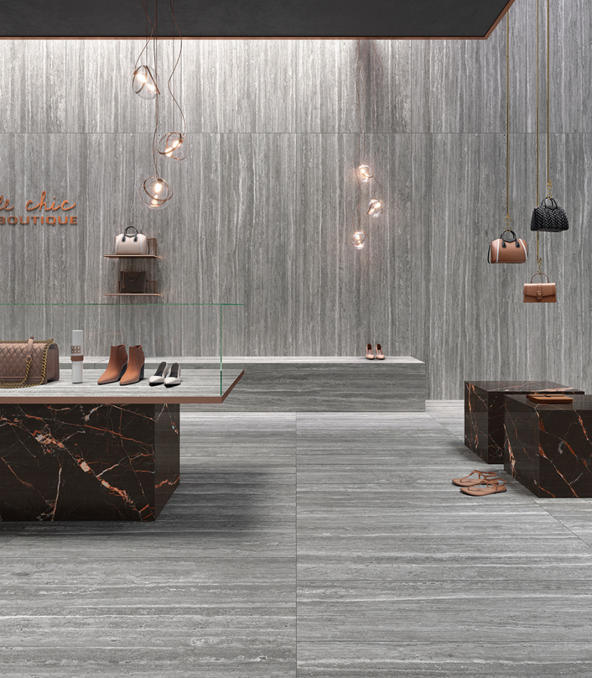 Mirage Elysian EY08 Travertino Dark Fliesen