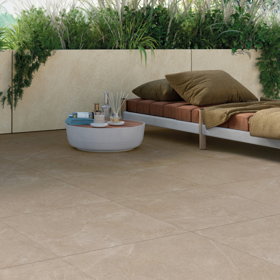 Preview: Mirage Motley MT03 Wembley Terrassenplatte 60x120x2 cm für Terrasse und Balkon