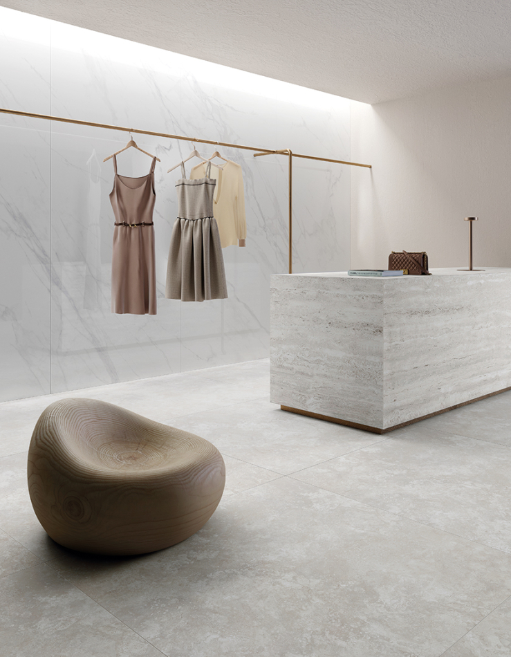 Bodenfliese Mirage Elysian EY14 Travertino Misty Cross